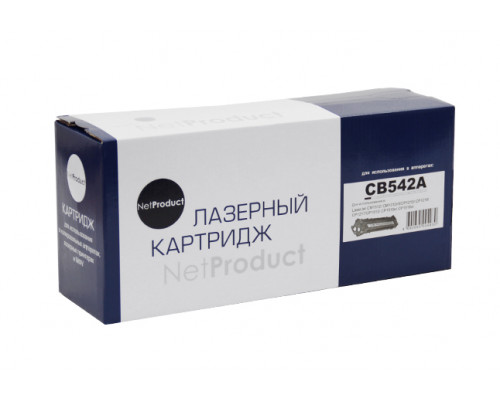 Картридж NetProduct (N-CB542A) для HP CLJ CM1300/CM1312/CP1210/CP1215, Y, 1,5K