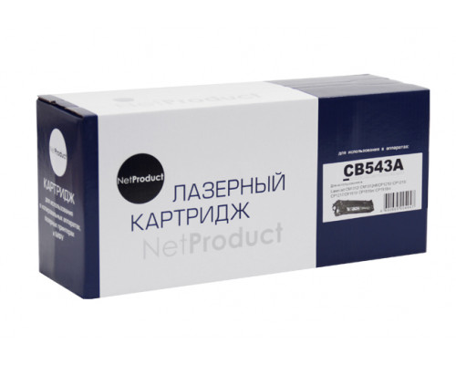 Картридж NetProduct (N-CB543A) для HP CLJ CM1300/CM1312/CP1210/CP1215, M, 1,5K