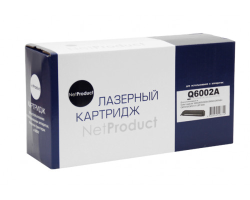 Картридж NetProduct (N-Q6002A) для HP CLJ 1600/2600/2605, Восстановленный, Y, 2K