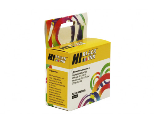 Картридж Hi-Black (HB-C9362HE) для HP DJ 5443/D4163, №132, Bk