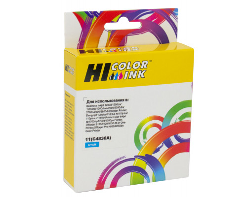 Картридж Hi-Black (HB-C4836A) для HP DJ 2000C/CN/2500C/2200/2250/500/800, №11, C