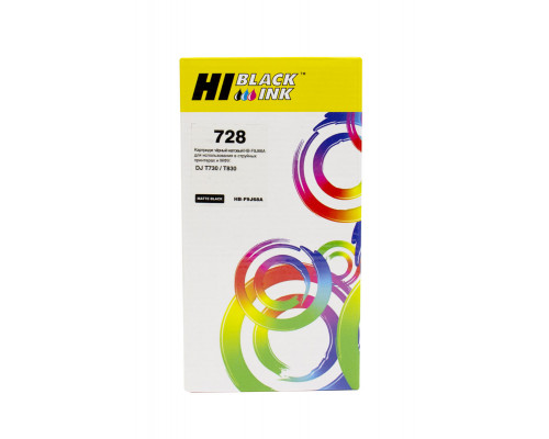 Картридж Hi-Black (HB-F9J68A) для HP DJ T730/T830, 300ml, №728XXL, matteblack