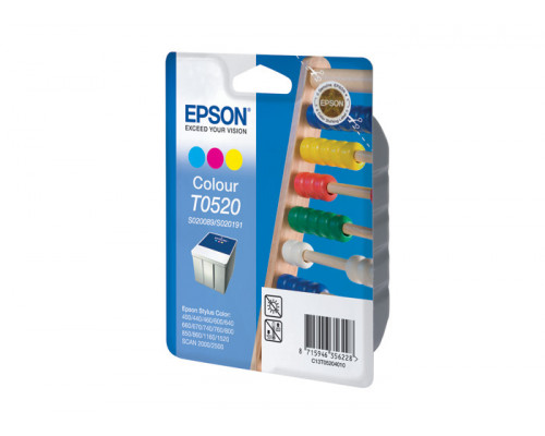 Картридж Epson Stylus Color 400/440/640/740/800/860/1520 (O) C13T05204010, Color***