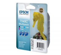 Картридж (комплект 3шт) Epson Stylus Photo R200/R300 (O) T048B4010, CL,ML,Y