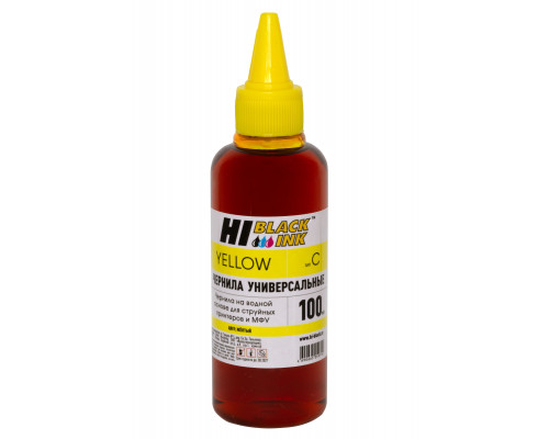 Чернила Hi-Black Универсальные для Canon (Тип C-V1), Y, 0,1 л.