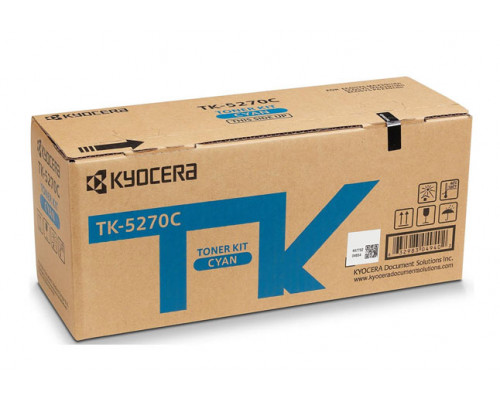 Тонер-картридж TK-5270C Kyocera P6230cdn/M6230cidn/M6630c, 6К (О) голубой 1T02TVCNL0