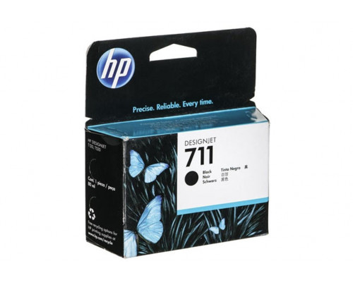 Картридж 711 для HP DJ T120/T520, 80мл (O) чёрный CZ133A