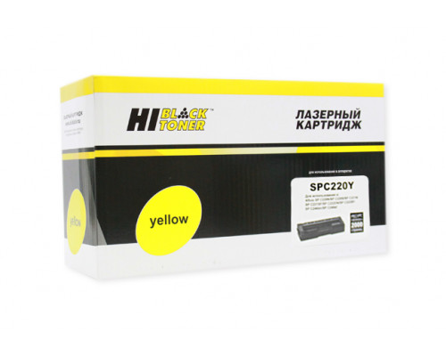 Картридж Hi-Black (HB-SPC220Y) для Ricoh Aficio SPC220DN/C221DN/C222SF/C240DN, Y, 2K