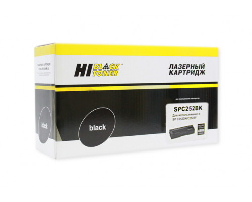Картридж Hi-Black (HB-SPC252Bk) для Ricoh Aficio SPC252DN/C252SF/SPC262DNw/SPC262SFNw, Bk, 6,5K