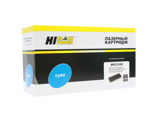 Картридж Hi-Black (HB-SPC310C) для Ricoh Aficio SPC231/232/242/310/311/312/320, C, 6K