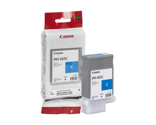Картридж PFI-107C  Canon iPF680/685/780/785, 130ml (О) голубой 6706B001
