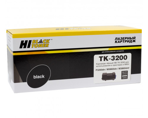 Тонер-картридж Hi-Black (HB-TK-3200) для Kyocera Ecosys P3260dn/M3860idn/M3860idnf, 40K