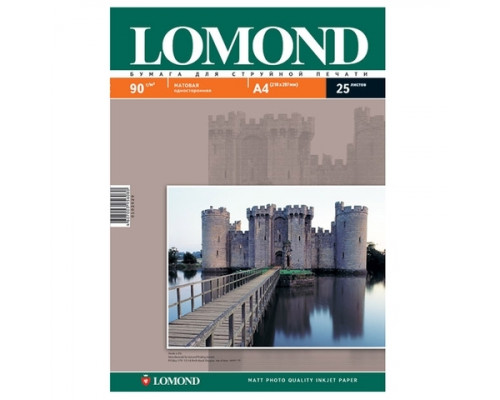 Фотобумага Lomond матовая односторонняя (0102029), A4, 90 г/м2, 25 л.