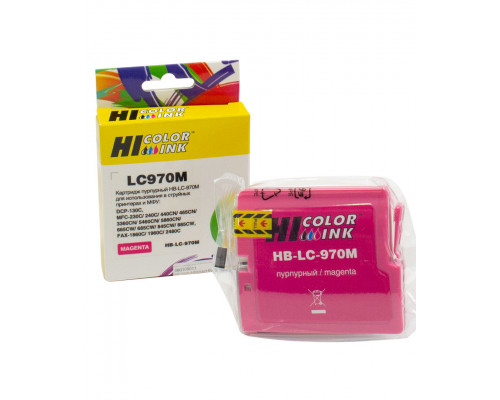 Картридж Hi-Black для Brother MFC-260c/235c/DCP-150c/135c, LC970M/LC1000M, magenta
