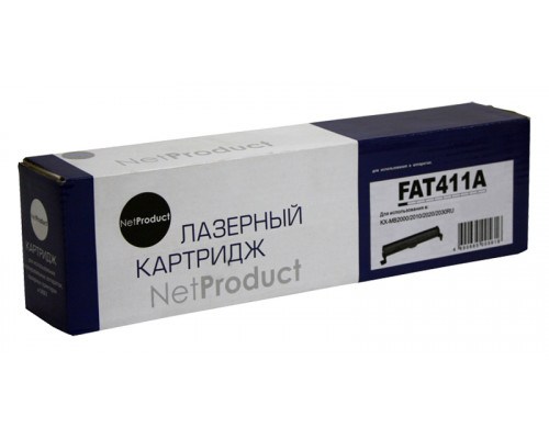 Тонер-картридж NetProduct (N-KX-FAT411A) для Panasonic KX-MB1900/2000/2020/2030/2051, 2K