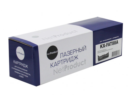 Тонер-картридж NetProduct (N-KX-FAT88A) для Panasonic KX-FL401/402/403/FLC411/412/413, 2K