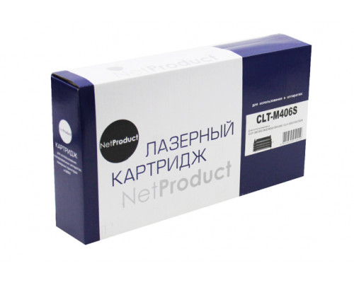 Тонер-картридж NetProduct (N-CLT-M406S) для Samsung CLP-360/365/368/CLX-3300/3305, M, 1K