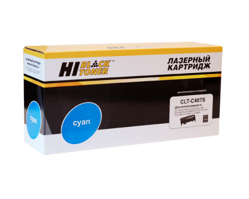 Тонер-картридж Hi-Black (HB-CLT-C407S) для Samsung CLP-320/320n/325/CLX-3185, C, 1K