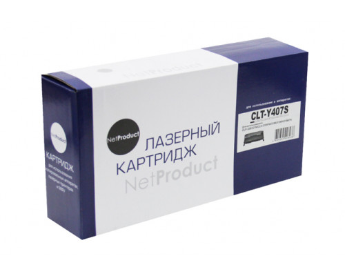 Тонер-картридж NetProduct (N-CLT-Y407S) для Samsung CLP-320/320n/325/CLX-3185, Y, 1K