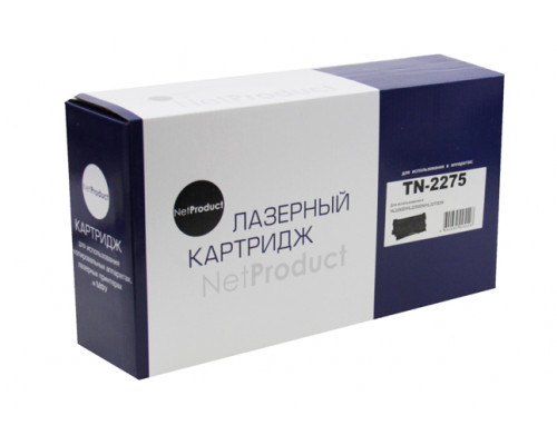 Тонер-картридж NetProduct (N-TN-2275) для Brother HL-2240R/2240DR/2250DNR/DCP-7060DR, 2,6K