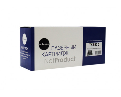 Тонер-картридж NetProduct (N-TK-590C) для Kyocera FS-C5250DN/C2626MFP, C, 5K