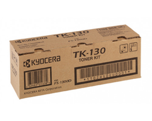 Картридж TK-130 Kyocera FS-1300D/1300DN/1028MFP/DP/1128MFP, 290г, 7,2К  (О) 1T02HS0EU0