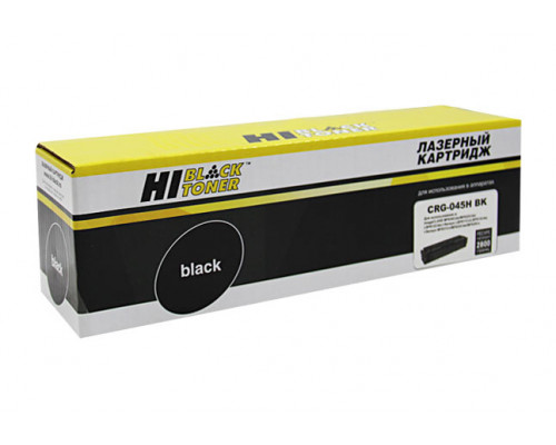 Картридж Hi-Black (HB-№045H BK) для Canon LBP-611/613/MF631/633/635, Bk, 2,8K