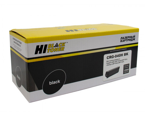 Картридж Hi-Black (HB-№040H BK) для Canon LBP-710/710CX/712/712CX, Bk, 12,5K