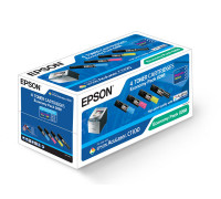 Картридж (комплект) Epson AcuLaser C1100/CX11N/CX11NF (O) C13S050268, BK,С,M,Y***