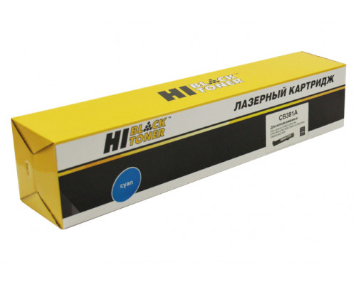 Тонер-картридж Hi-Black (HB-CB381A) для HP CLJ CP6015dn/CM6030/6040MFP, Восстанов, C, 21K