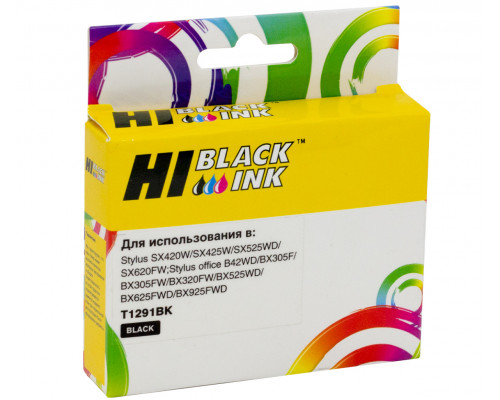 Картридж Hi-Black (HB-T1291) для Epson Stylus SX230/235W/SX420W/SX425W/BX305F, Bk