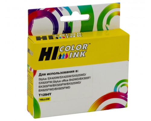 Картридж Hi-Black (HB-T1294) для Epson Stylus SX230/235W/SX420W/SX425W/BX305F, Y