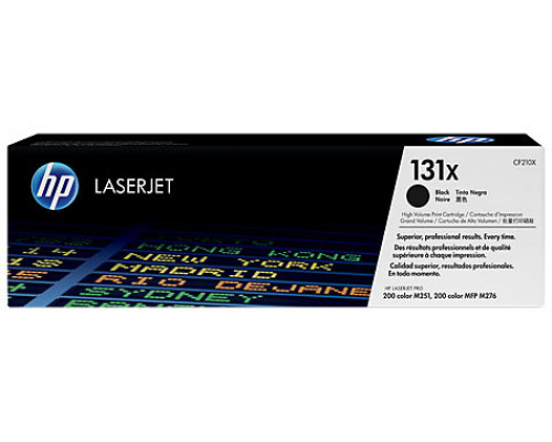 Картридж HP LJ Pro 200 M251/MFPM276 (O) №131X, CF210X, BK, 2,4K