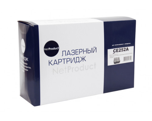 Картридж NetProduct (N-CE252A) для HP CLJ CP3525/CM3530, Восстановленный, Y, 7K