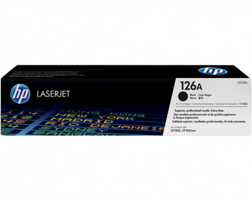 Картридж HP CLJ CP1025/1025nw (O) №126A, CE310A, BK, 1,2K