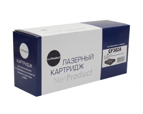 Картридж NetProduct (N-CF382A) для HP CLJ Pro MFP M476dn/dw/nw, №312A, Y, 2,7K