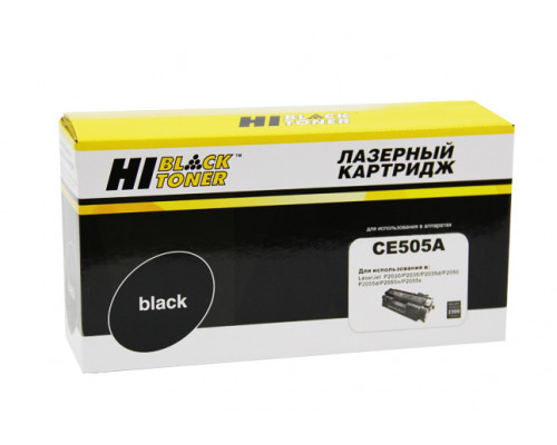Картридж Hi-Black (HB-CE505A) для HP LJ P2055/P2035/Canon №719, 2,3K