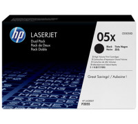 Картридж 05X для HP LJ P2055d/dn, Двойная упаковка 2*6.5k (O) черный  CE505XD