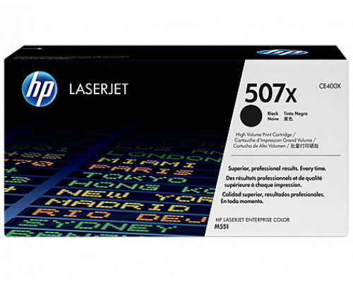Картридж №507X HP CLJ M551series, 11К (О) black CE400X