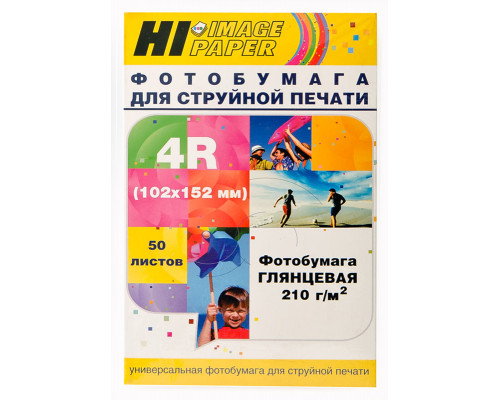 Фотобумага Hi-Image Paper глянцевая односторонняя, 102x152 мм, 210 г/м2, 50 л.