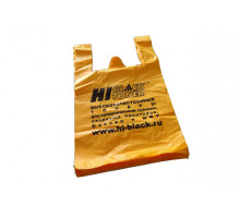 Пакет-майка Hi-Black, ПНД, цвет-желтый, 380x600 мм (в упаковке 100 шт.)